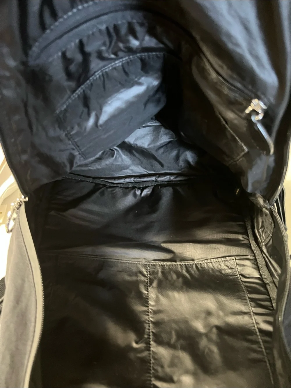 REBECCA MINKOFF Black Nylon Always On Regan Medium Backpack 15.5